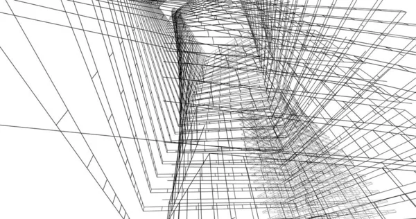 Абстрактный Архитектурный Дизайн Обоев Цифровой Концепт Фон — стоковое фото