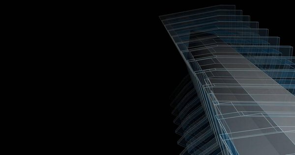 абстрактные чертежи в архитектурном искусстве, минимальные геометрические формы. 