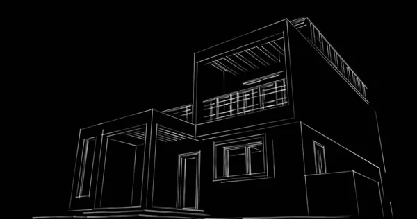 Disegno Astratto Carta Parati Architettonica Sfondo Concetto Digitale — Foto Stock