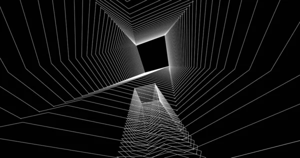 Mimari sanat konseptinde soyut çizgiler, minimum geometrik şekiller. 