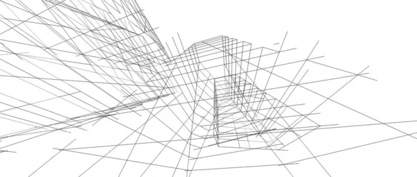 Абстрактный Архитектурный Дизайн Обоев Цифровой Концепт Фон — стоковое фото