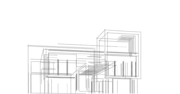 Абстрактный Архитектурный Дизайн Обоев Цифровой Концепт Фон — стоковое фото