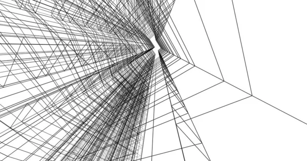 Абстрактный Архитектурный Дизайн Обоев Цифровой Концепт Фон — стоковое фото
