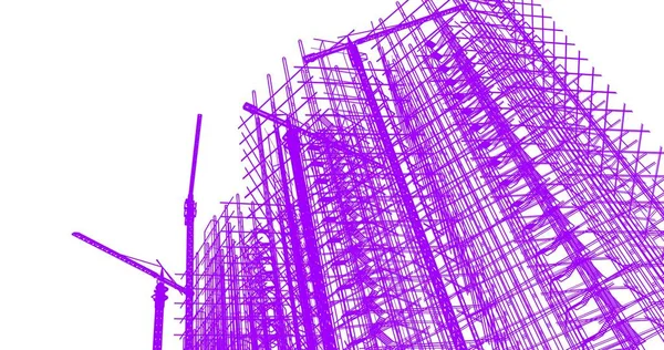 soyut mimari duvar kağıdı tasarımı, dijital konsept arkaplan