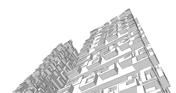 Абстрактный Архитектурный Дизайн Обоев Цифровой Концепт Фон — стоковое фото