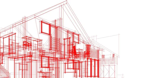 Formas Geométricas Mínimas Líneas Arquitectónicas —  Fotos de Stock