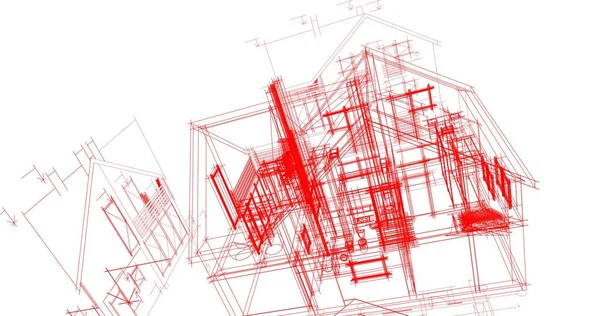 Minimalne Kształty Geometryczne Linie Architektoniczne — Zdjęcie stockowe