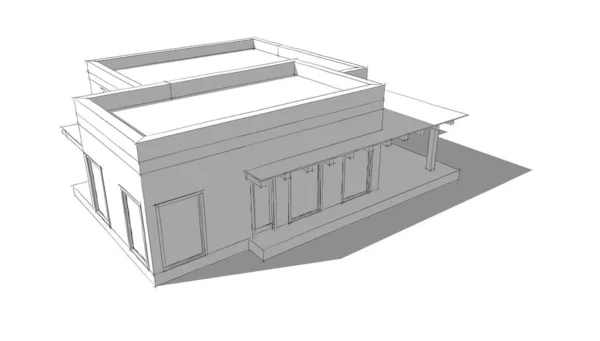 Abstrakcyjny Projekt Tapety Architektonicznej Cyfrowe Tło Koncepcyjne — Zdjęcie stockowe