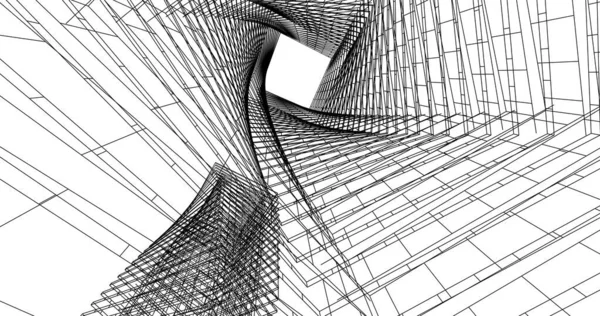 Minimális Geometriai Formák Építészeti Vonalak — Stock Fotó