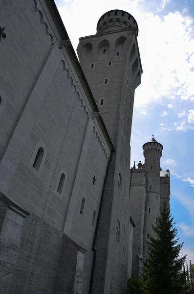 Castelo Velho Com Torres Tiro Arquitetônico — Fotografia de Stock