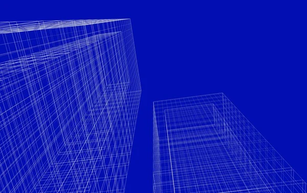 Mimari sanat konseptinde soyut çizgiler, minimum geometrik şekiller. 