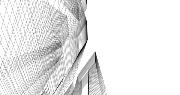Абстрактный Архитектурный Дизайн Обоев Цифровой Концепт Фон — стоковое фото