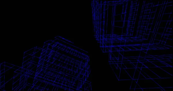 Abstrakcyjny Projekt Tapety Architektonicznej Cyfrowe Tło Koncepcyjne — Zdjęcie stockowe