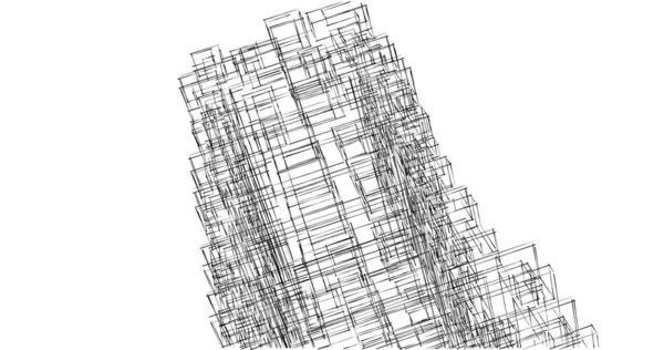 Абстрактный Архитектурный Дизайн Обоев Цифровой Концепт Фон — стоковое фото