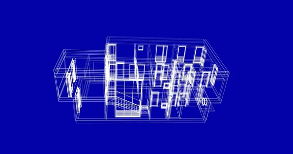 Abstrakcyjny Projekt Tapety Architektonicznej Cyfrowe Tło Koncepcyjne — Zdjęcie stockowe