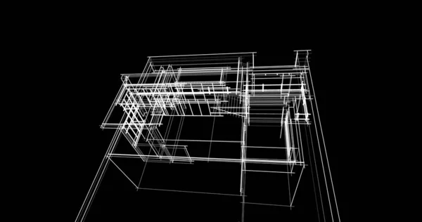 幾何学的な建築物のデザイン — ストック写真