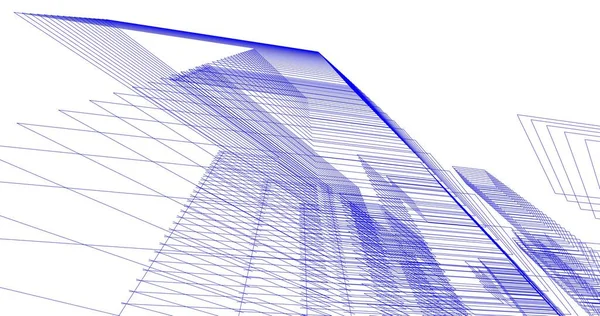 抽象的な建築壁紙のデザインデジタルコンセプトの背景 — ストック写真
