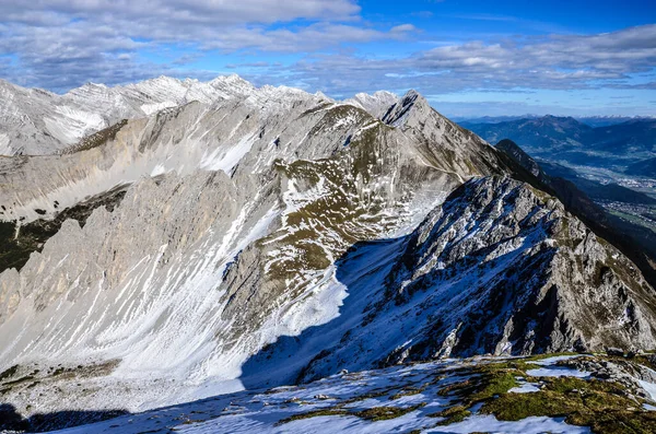 Vista Panorâmica Das Montanhas Fundo Natureza — Fotografia de Stock