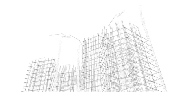 Абстрактный Архитектурный Дизайн Обоев Цифровой Концепт Фон — стоковое фото