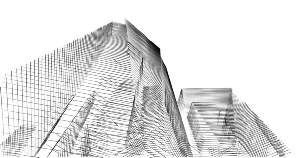 Абстрактный Архитектурный Дизайн Обоев Цифровой Концепт Фон — стоковое фото