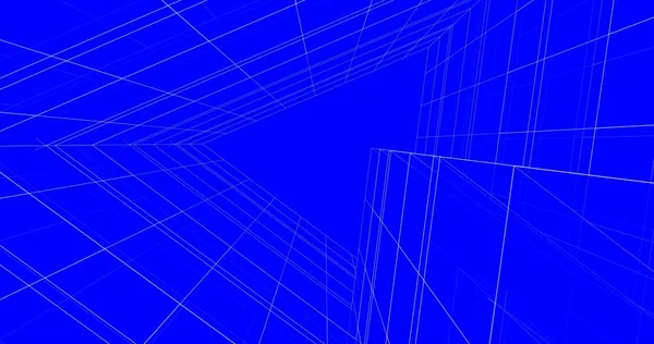 Mimari sanat konseptinde soyut çizgiler, minimum geometrik şekiller. 