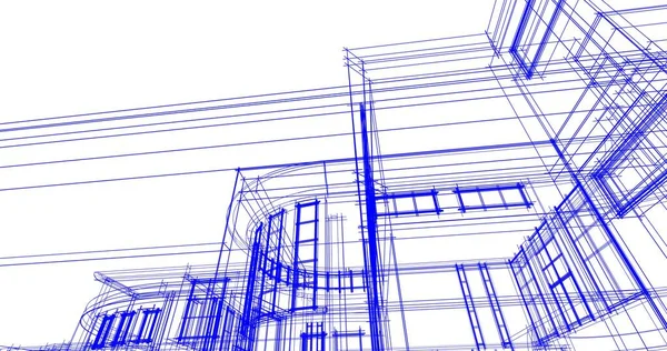 Абстрактный Архитектурный Дизайн Обоев Цифровой Концепт Фон — стоковое фото