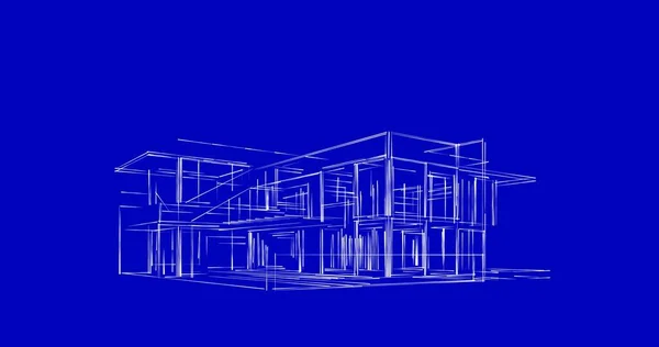 Abstrakcyjny Projekt Tapety Architektonicznej Cyfrowe Tło Koncepcyjne — Zdjęcie stockowe