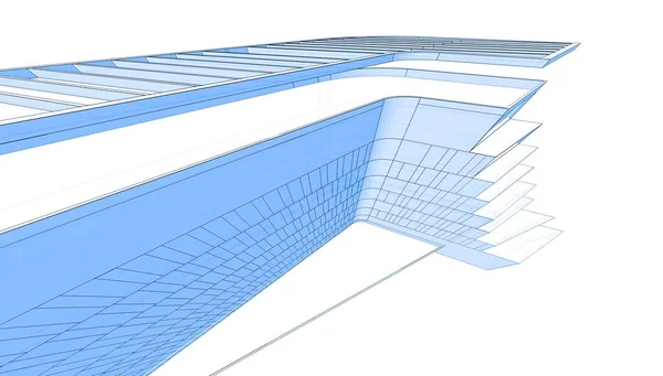 Geometrik Mimari Yapı Şekilleri — Stok fotoğraf