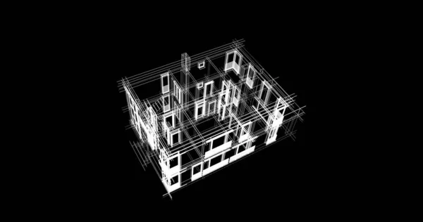 Abstrakcyjny Projekt Tapety Architektonicznej Cyfrowe Tło Koncepcyjne — Zdjęcie stockowe