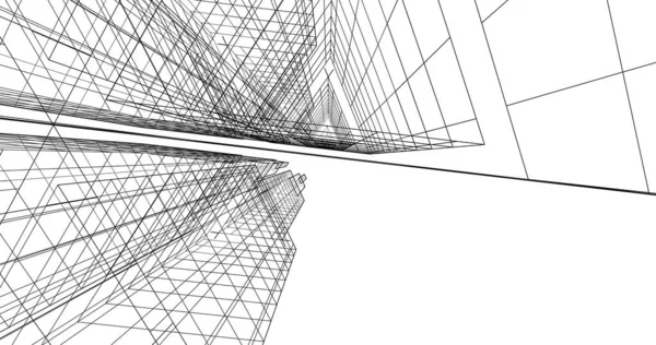 Абстрактный Архитектурный Дизайн Обоев Цифровой Концепт Фон — стоковое фото