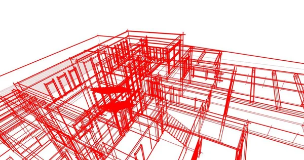 Abstrakcyjny Projekt Tapety Architektonicznej Cyfrowe Tło Koncepcyjne — Zdjęcie stockowe