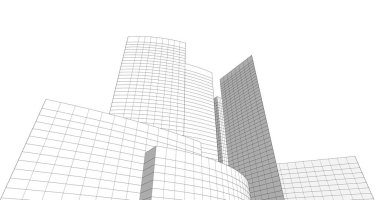 soyut mimari duvar kağıdı tasarımı, dijital konsept arkaplan