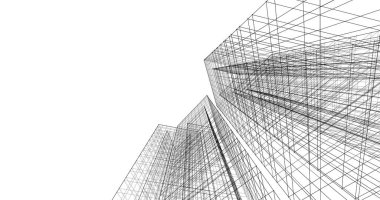 soyut mimari duvar kağıdı tasarımı, dijital konsept arkaplan