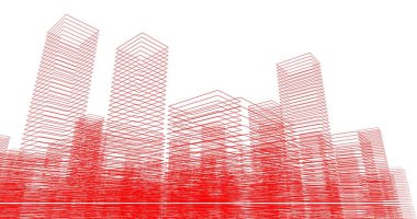 soyut mimari duvar kağıdı tasarımı, dijital konsept arkaplan