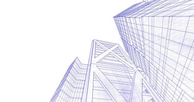 soyut mimari duvar kağıdı tasarımı, dijital konsept arkaplan