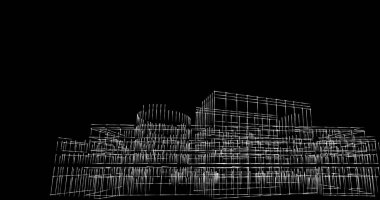 soyut mimari duvar kağıdı tasarımı, dijital konsept arkaplan