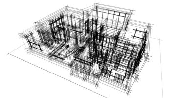 soyut mimari duvar kağıdı tasarımı, dijital konsept arkaplan