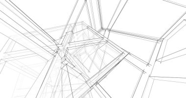 soyut mimari duvar kağıdı tasarımı, dijital konsept arkaplan