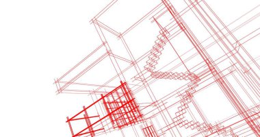 soyut mimari duvar kağıdı tasarımı, dijital konsept arkaplan