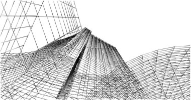 soyut mimari duvar kağıdı tasarımı, dijital konsept arkaplan