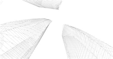 soyut mimari duvar kağıdı tasarımı, dijital konsept arkaplan