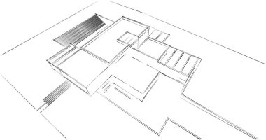 soyut mimari duvar kağıdı tasarımı, dijital konsept arkaplan