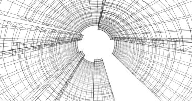 soyut mimari duvar kağıdı tasarımı, dijital konsept arkaplan