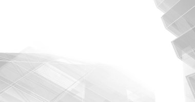 Mimari sanat konseptinde soyut çizgiler, minimum geometrik şekiller. 