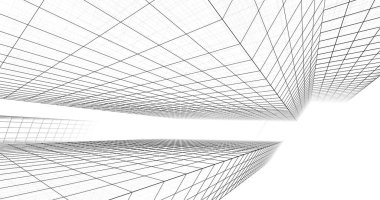 soyut mimari duvar kağıdı tasarımı, dijital konsept arkaplan