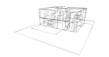 soyut mimari duvar kağıdı tasarımı, dijital konsept arkaplan