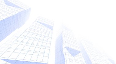 Mimari sanat konseptinde soyut çizgiler, minimum geometrik şekiller. 