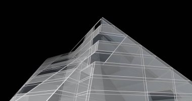 soyut mimari duvar kağıdı tasarımı, dijital konsept arkaplan