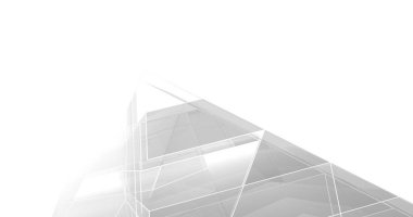 Mimari sanat konseptinde soyut çizgiler, minimum geometrik şekiller. 