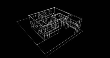 soyut mimari duvar kağıdı tasarımı, dijital konsept arkaplan